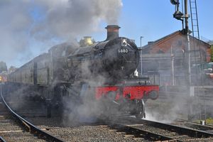 Following its popular appearance at the Severn Valley Railway's Spring Steam Gala over the Easter Bank Holiday weekend, GWR 6880 Betton Grange continued to haul services during the remainder of the Easter break at the heritage line.
