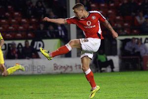 Kieron Morris of Walsall scores a wonder goal.