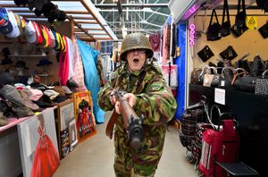 Who goes there? Helen Calloway on guard