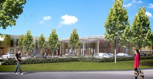 An artist’s impression of how the new main entrance at Princess Royal Hospital will look under the plans being proposed