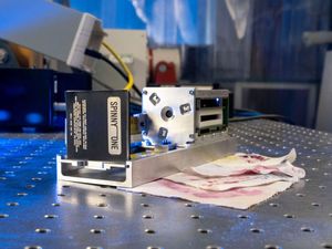 Supporting image for story: Fabric which changes colour in response to radiation to be sent into space