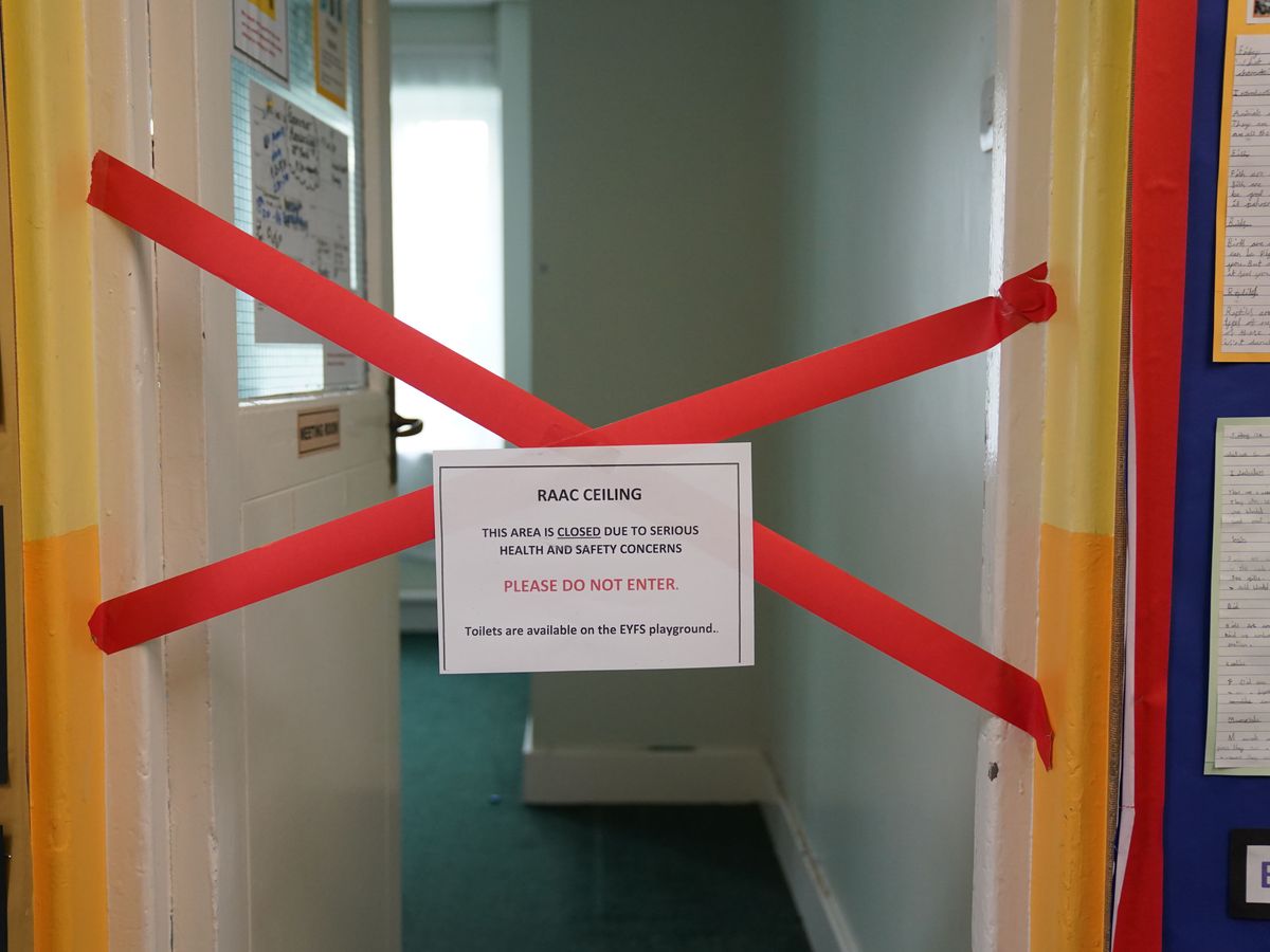 Phillipson says &lsquo;largest school improvement in a generation&rsquo; tackling Raac