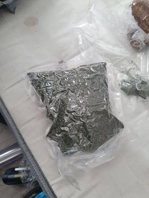 A bag of suspected drugs