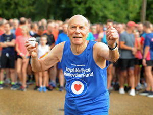 Supporting image for story: Crowds and cake as Telford's Jim Hussey celebrates 300th parkrun
