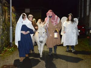 Supporting image for story: Welshpool walking nativity brings festive tale to life