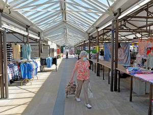 Supporting image for story: Back to work! Traders welcome return of Dudley Market after lockdown 