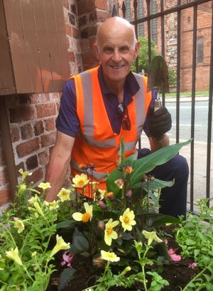 Glyn Williams, of Shrewsbury Town Council Parks Department