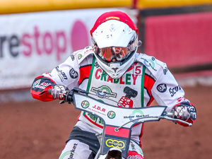 Supporting image for story: Tom Perry leads the victory charge for Cradley Heathens