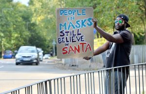 Protesters have been gathering outside Madeley Academy