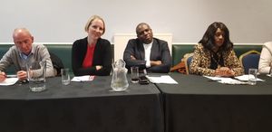 David Lammy was joined by the three Labour candidates for Wolverhampton