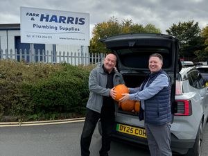 Supporting image for story: Car retailer delivers pumpkins to local organisations