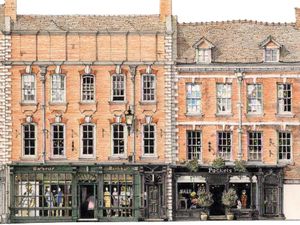 Supporting image for story: Can you spot Tintin and Snowy? Check out the latest stunning Shrewsbury Streetscape artwork