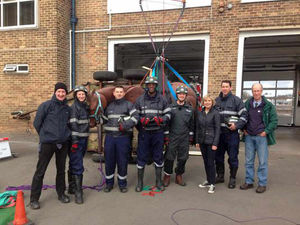 Supporting image for story: Watch: Shropshire firefighters show off animal rescue skills