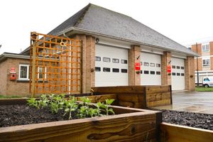 The new community garden at Welshpool Fire Station