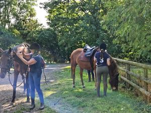 Some attendees turned up on horseback