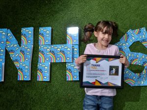 Supporting image for story: Olivia's creative cards raising hundreds for the NHS