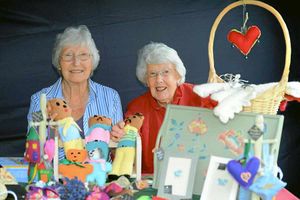 Liz Addis and Helen Pickering on the Made in Weston stand.