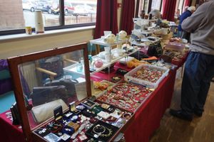 Mary's stall has a large selection of vintage and costume jewellery at very reasonable prices.