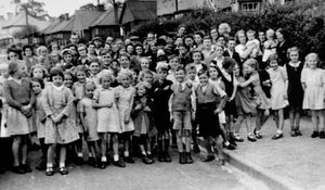 Exhibition at Low Hill Library to celebrate the centenary of the estate. VE Day celebrations at Sixth Avenue 1945.