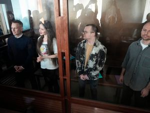 Supporting image for story: Four Russian journalists go on trial accused of working for Navalny foundation