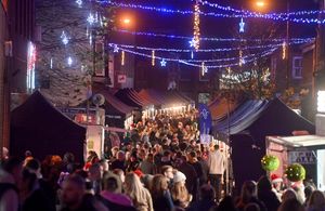 Market Drayton Christmas Lights Switch on 2024.