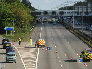 Supporting image for story: Children airlifted as seven injured in two-car crash on M6