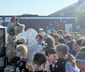 Bubble Bonanza help children Walk to School