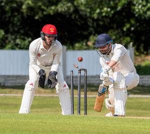 Daniel Green bowled by John Jennings (Pic: Jim Wall)