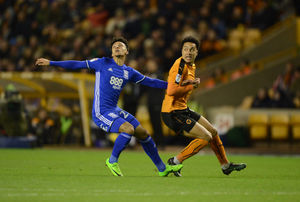 Josh Dacres-Cogley of Birmingham City and Helder Costa (AMA/Sam Bagnall)