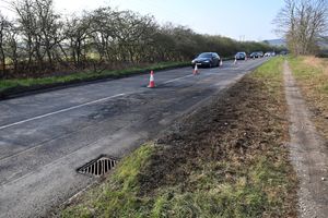 Hednesford Road following the fatal crash