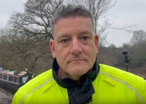 Scott Hurford, area manager for the Shropshire Fire and Rescue Service at the scene