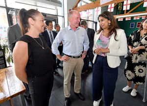 Suella Braverman at the Old Glasshouse Sports Bar in Dudley
