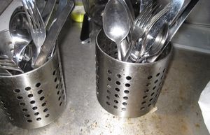 Dirty crockery at Calif Bar, Wolverhampton. Photo: Wolverhampton Council