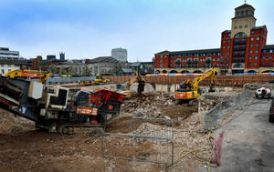The site of the former Indoor Market will be used as a temporary car park before being transformed
