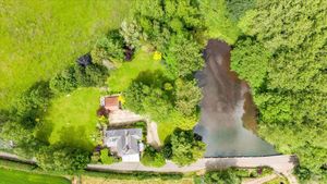 A view of the the Mill House in Badger near Bridgnorth from above. Picture: Rightmove/Knight Frank.