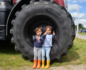 Boaz Lyon, aged three, and Raffa Lyon, aged four, both of Broseley