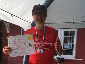 Supporting image for story: Walsall cyclist raises hundreds of pounds from front lawn