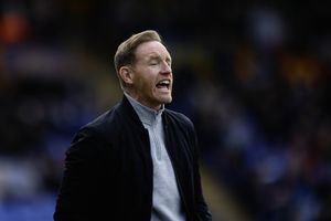 Shrewsbury Town manager Gavin Cowan during the game between Shrewsbury Town and Barnet