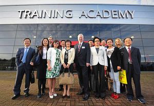 Managing Director of the City of Wolverhampton Council, Keith Ireland, centre, with delegates at the business breakfast
