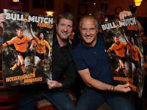 Reunited - Andy Mutch (left) and Steve Bull back in Wolverhampton at the Cleveland Arms pub.
