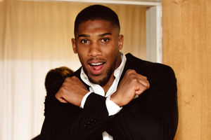 Anthony Joshua at Wolverhampton Racecourse Dunstall Park for Black Panther Ball.