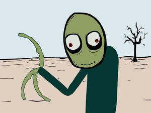 Supporting image for story: Salad Fingers to be screened in Birmingham with creator Q&A