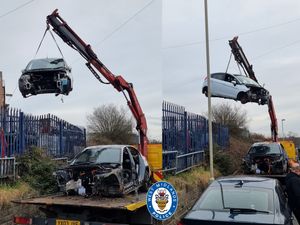 Supporting image for story: 22 different cars found in industrial-scale Black Country chop shop