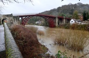 The River Severn remains 'swollen'