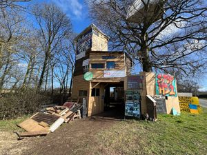 HS2 Bluebell Woods Protection Camp. Photo: Kerry Ashdown