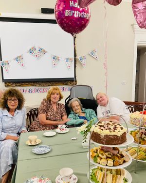 Kathleen with her family celebrating 103-years-young