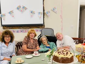 Supporting image for story: 'These are the moments that make our home feel like family' - Joint celebrations as Bridgnorth care home ladies clock up 195 years between them