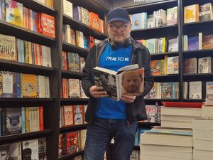 Supporting image for story: Pheasey conceptual artist uses Harry's Spare to create comedy book club 