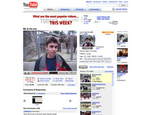 Supporting image for story: Reconstruction of original YouTube page joins V&A collection