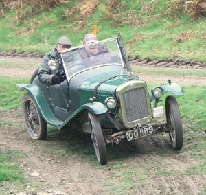 Keith Dobinson with his Austin 7